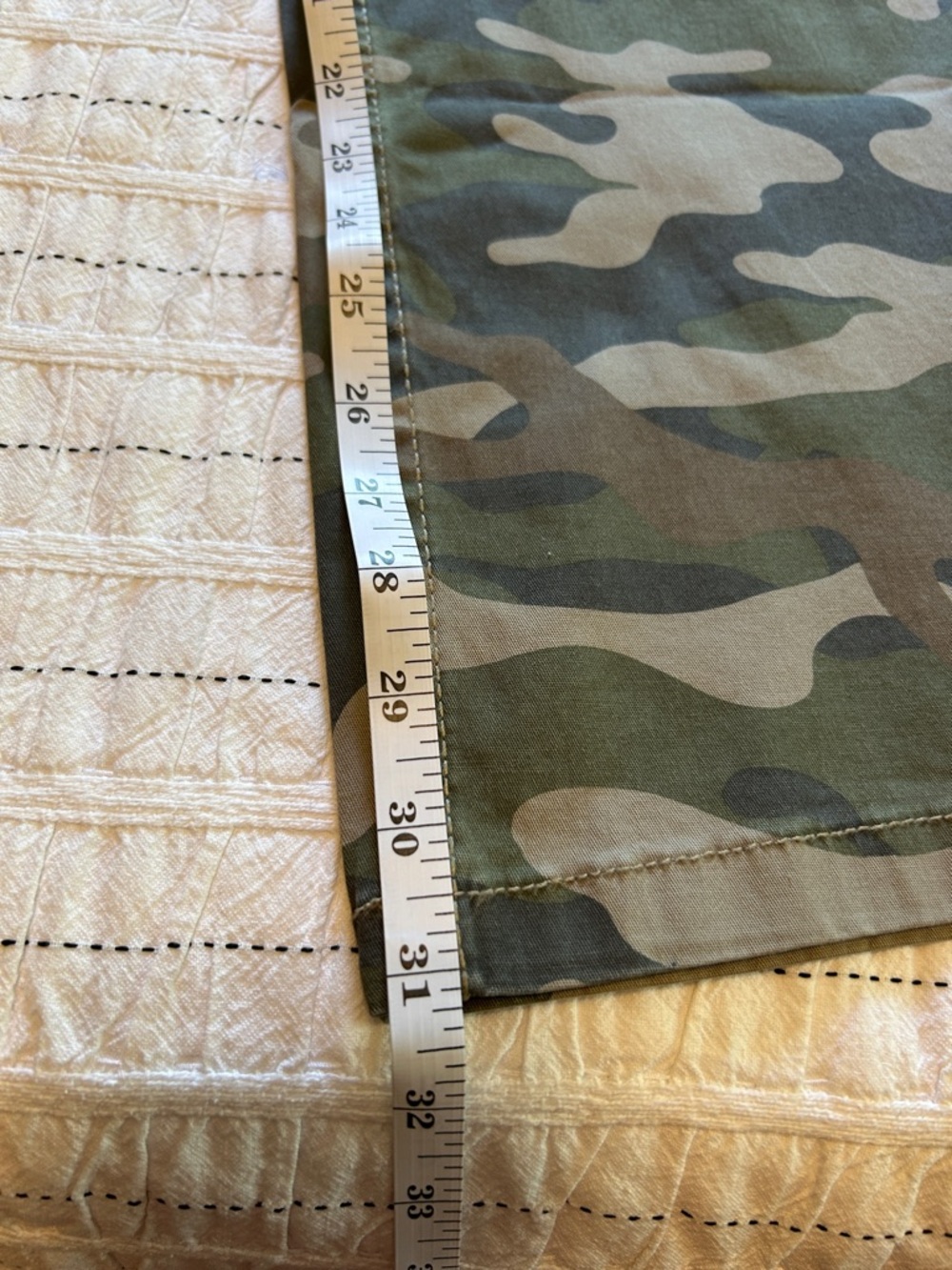 No Boundaries Camo Cargo Wide Leg Pants - Green, Brown, Tan - Picture 6 of 6